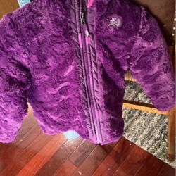 3T Girls Reversible Purple North face 
