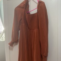 Brown Maternity Dress