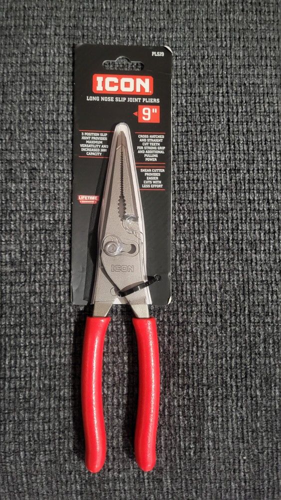 Icon Long Nose Slip Joint Pliers
