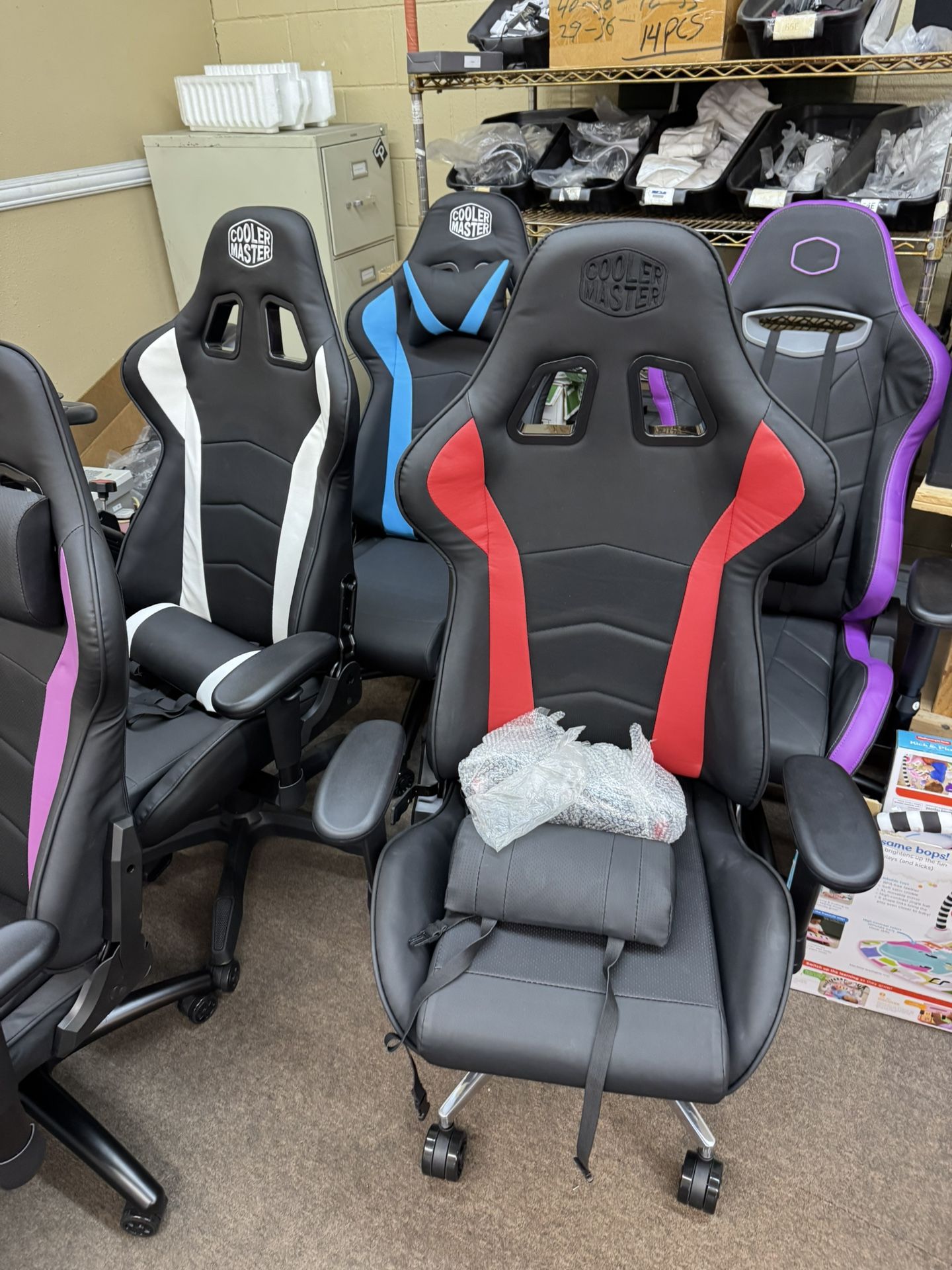 Cooler Master Gaming Chair. Not Perfect, Just Open Box.  Price For Each, Pick The One You Like.