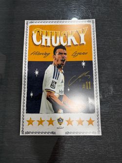 Chucky Lozano signed poster