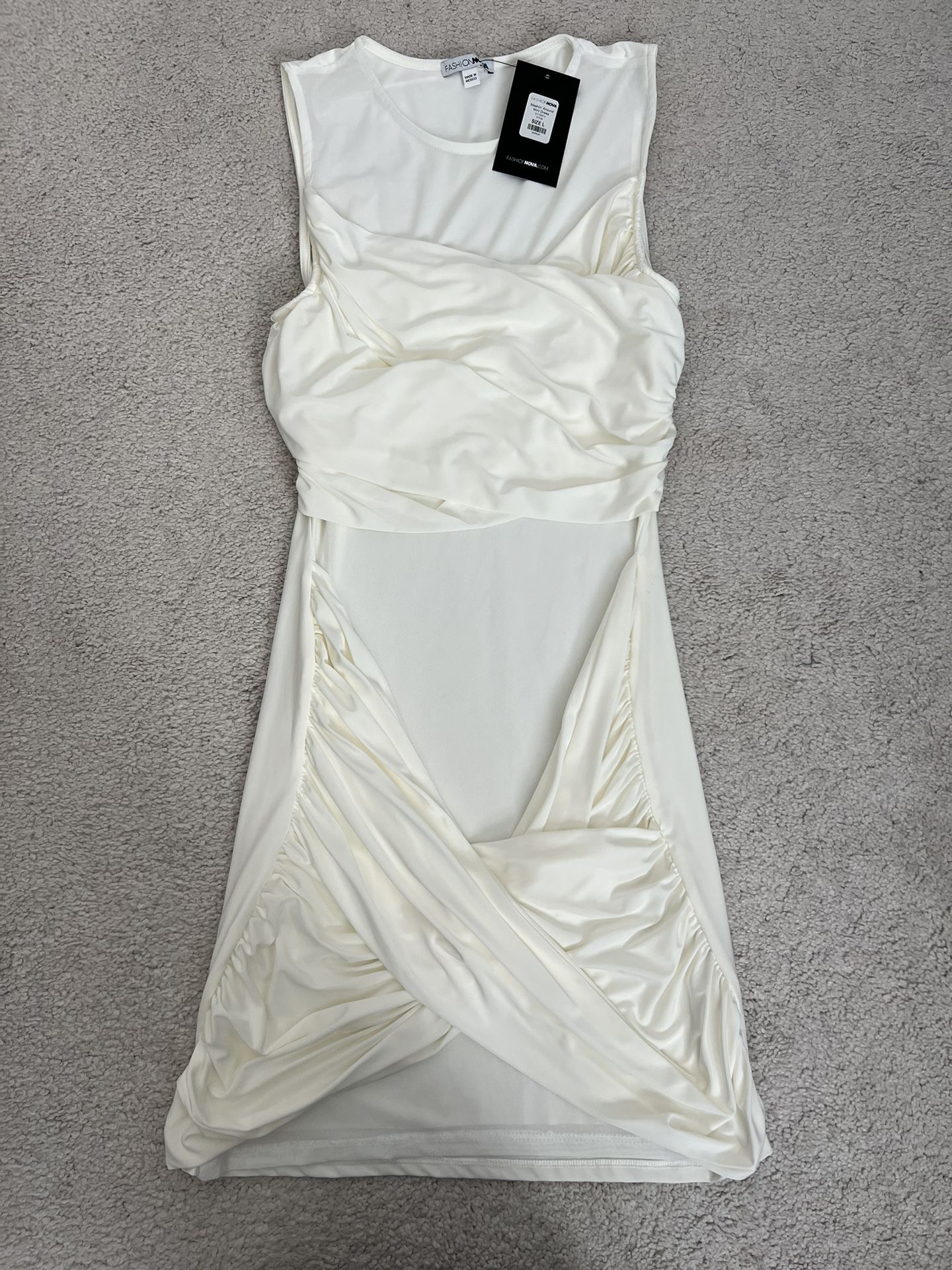 Fashion Nova White Dress 