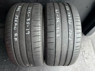 275-35-19 Pirelli Pzero Runflat Used Tire Pair $130 Free Mounting And Balancing