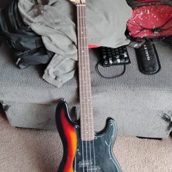 4 String Squier Precision Bass By Fender 