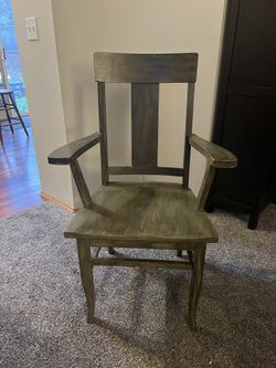 Antique Green Chair - 21” w X 18” d X 40” H. 