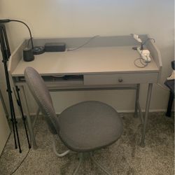 IKEA HAUGA Gray Desk