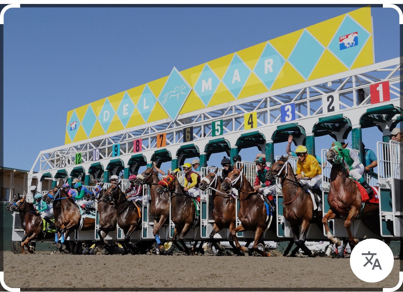 Del Mar Thoroughbred Races Opening Day Table 1-6 Seats