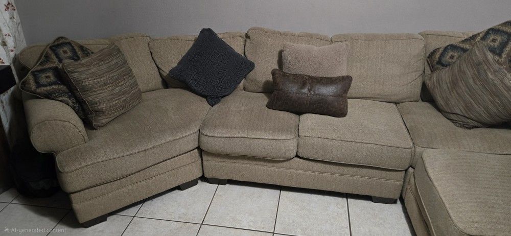 Large Fabric Sectional