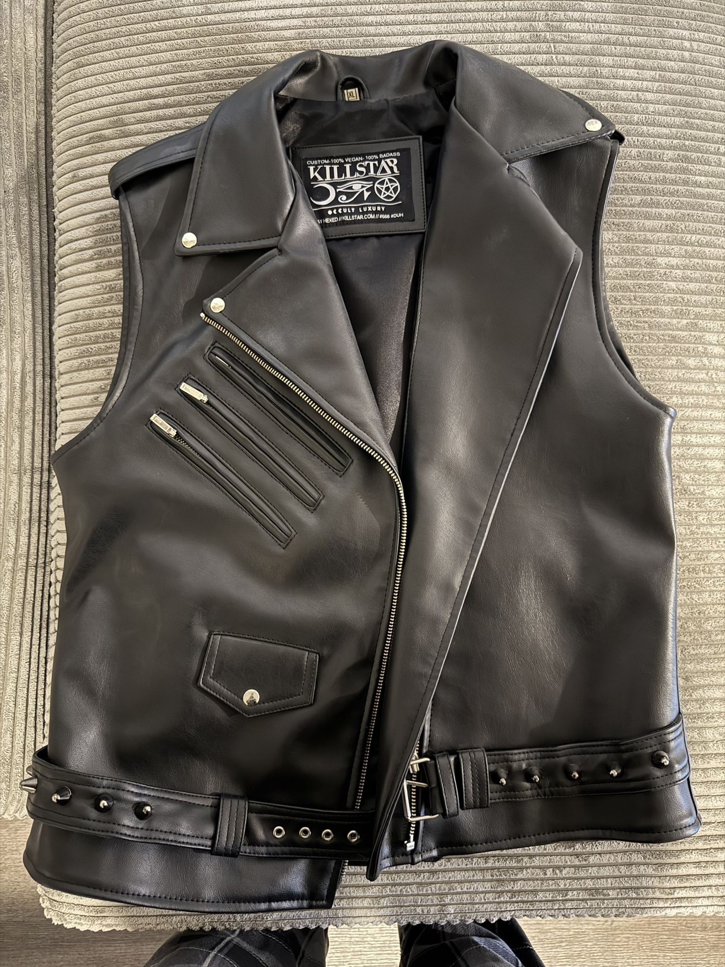 KILLSTAR VEGAN LEATHER VEST