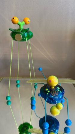 Vintage Y2K Uncle Milton Thingamabotz Set! Spinfidget & Bizzywizz (Baby Einstein / Baby Beethoven Nostalgia)
