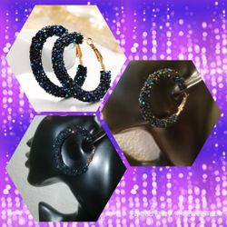 Rhinestone Hoops