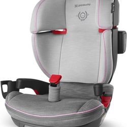 UPPAbaby ALTA Booster Seat, SASHA (Grey Melange with Pink Accent)