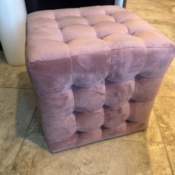 Pink Stool 13”x 13”