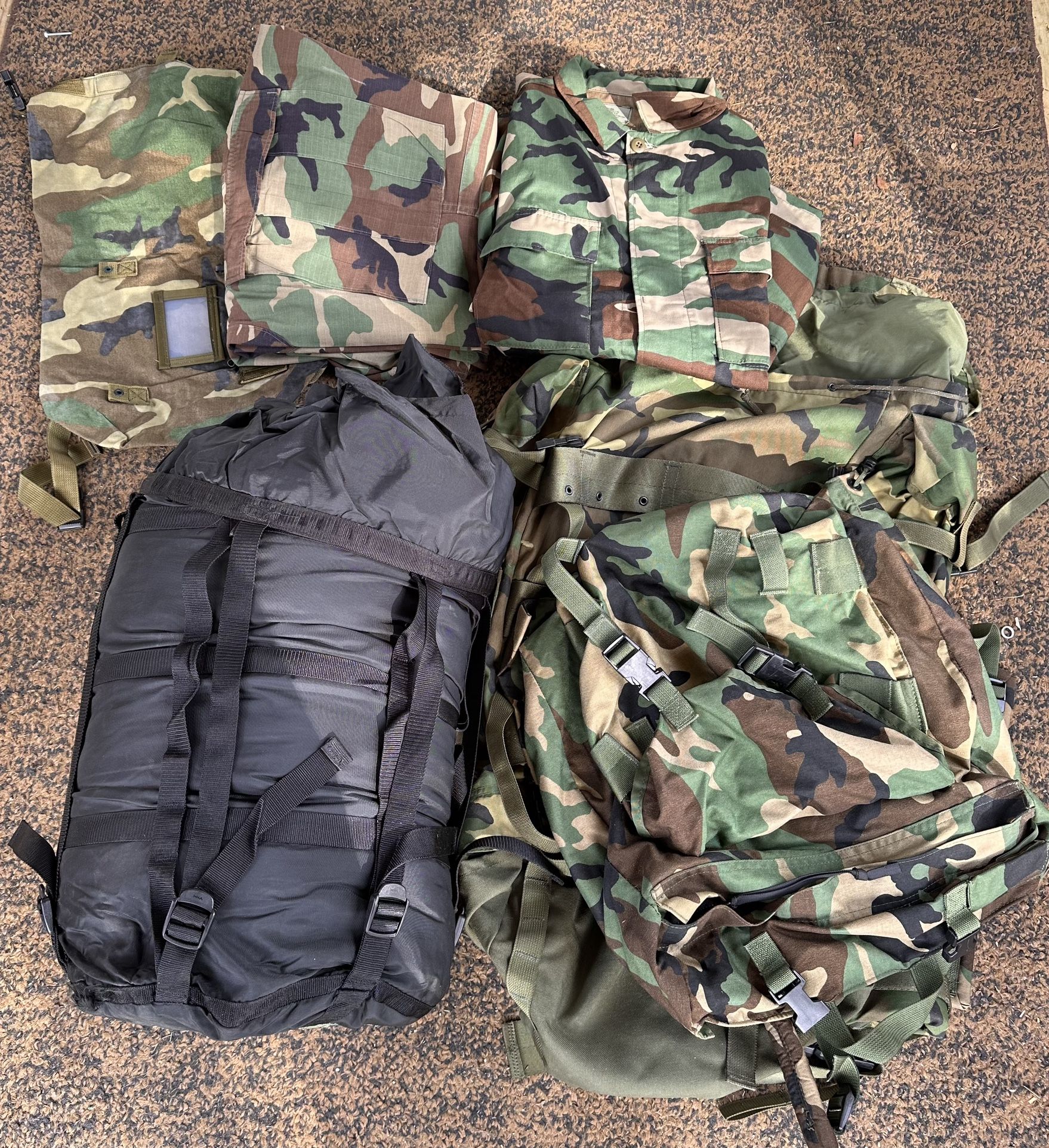 CFP 90 Ranger Rucksack With Patrol Pack And Three Piece Sleep System 