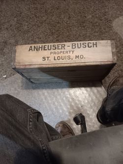 Old Budwieser wooden Case