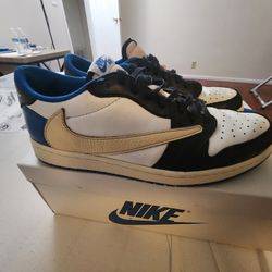 Worn SIZE 11 Air Jordan Travis Fragment Low See Pics