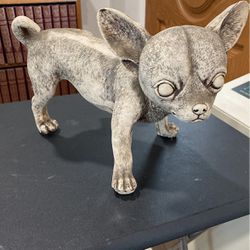Peeing Chihuahua Statue