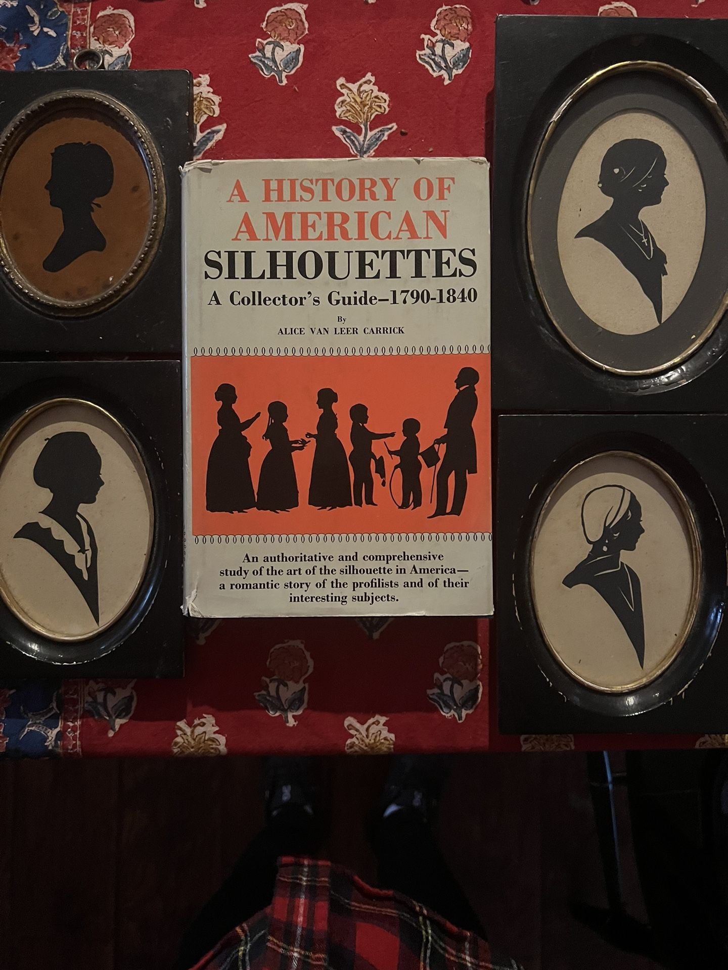 Antique American Silhouettes w a guide to the history.