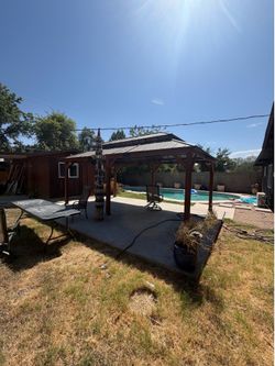 Modern Shade  rosewood gazebo