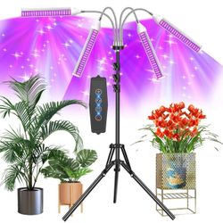 Plant Grow Lights Indoor, Sowinski Grow Lights for Indoor Plants Full Spectrum Grow Light with Stand, Timer 3H/6H/12H, 4 Switch Modes Auto On/Off & 6 