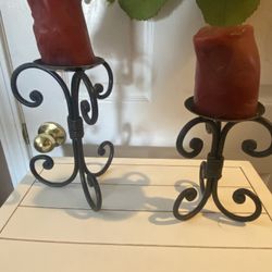 2 Sets Of Candle Holders 