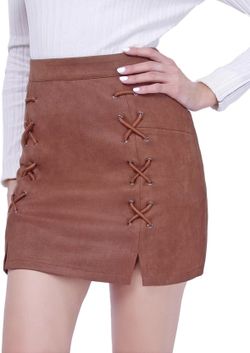 Suede Mini Skirt