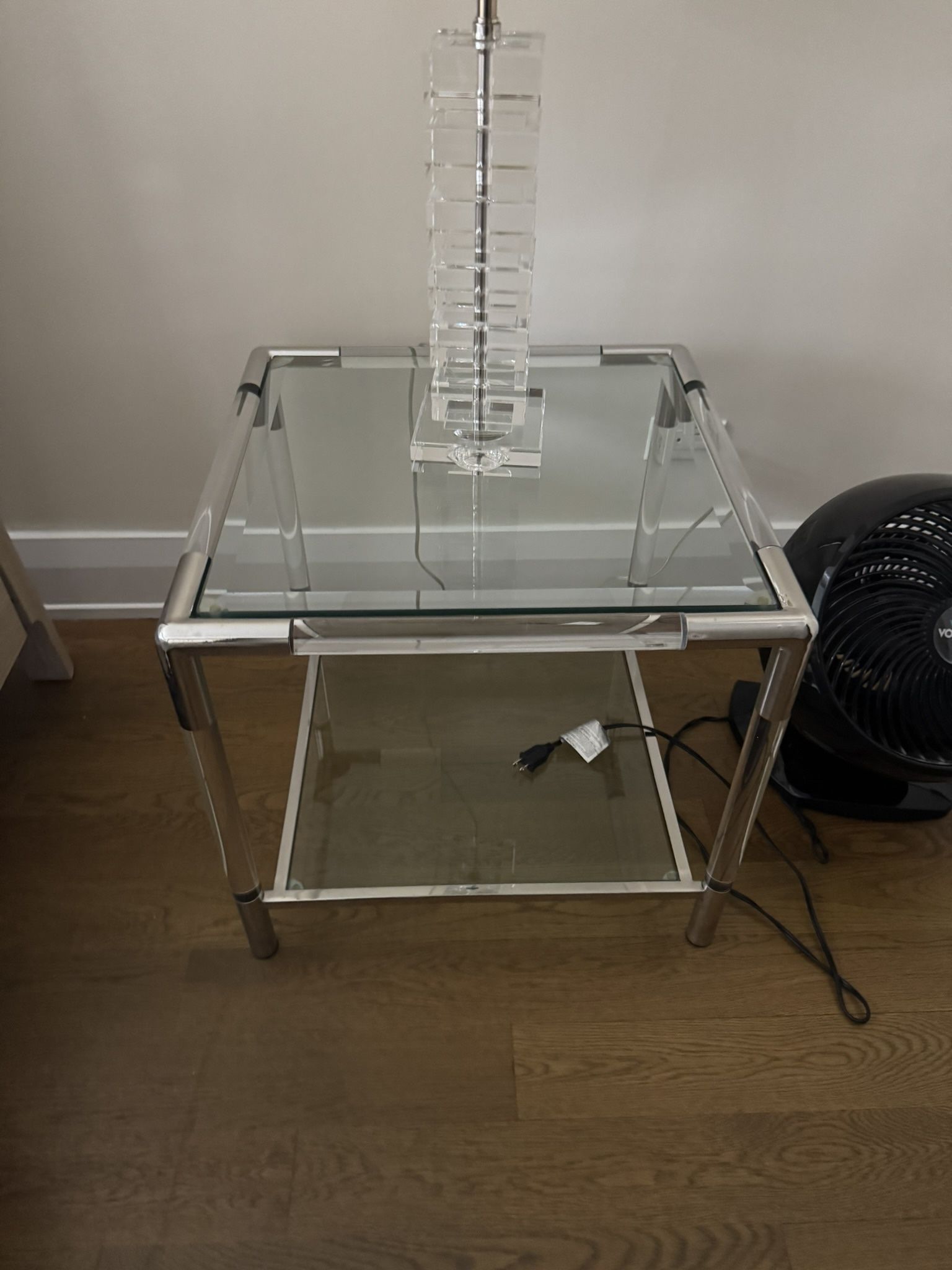 Glass Night Stand (Set of 2)