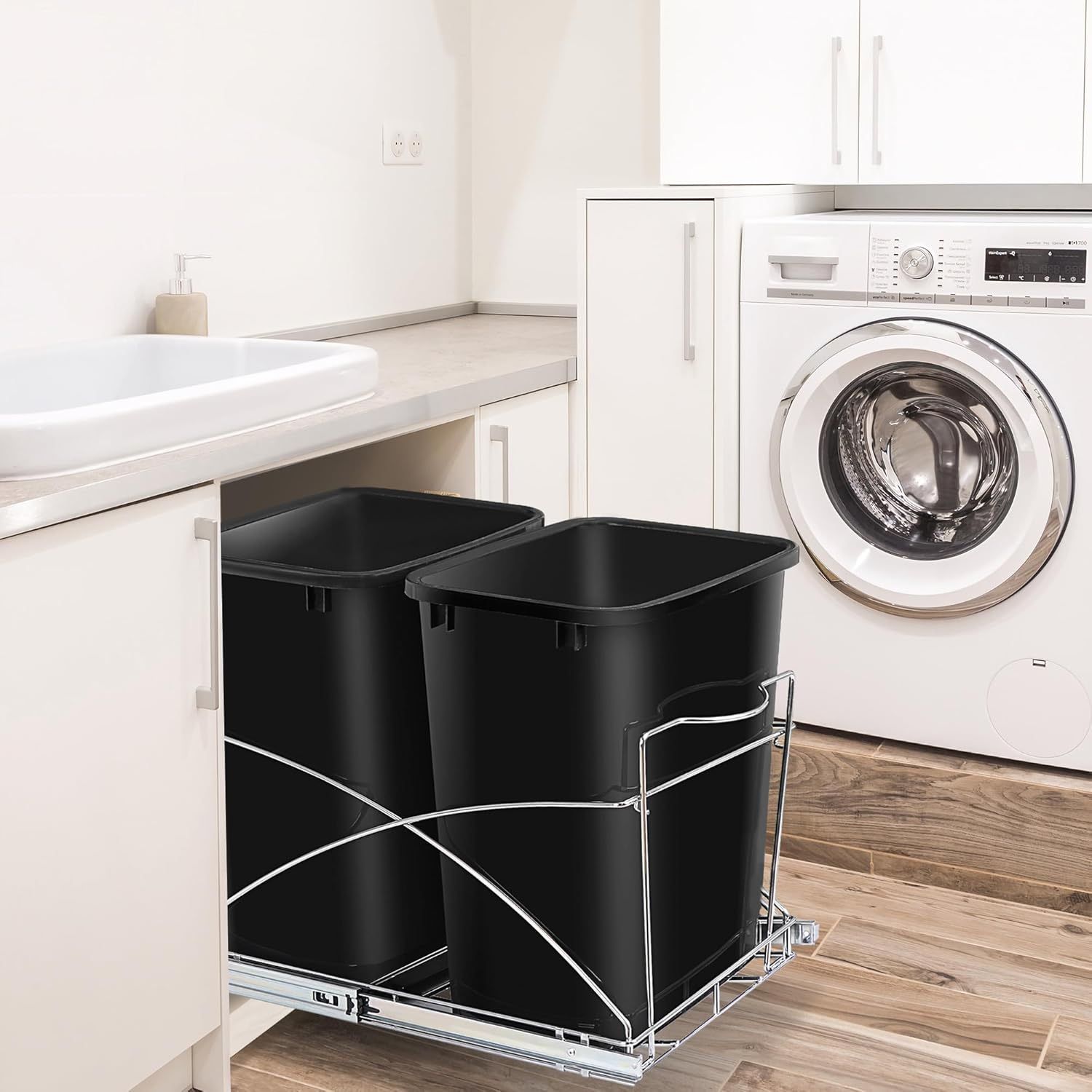 Sliding Trashcan For Kitchen/ Cubos De Basura Deslizantes Para Cocina