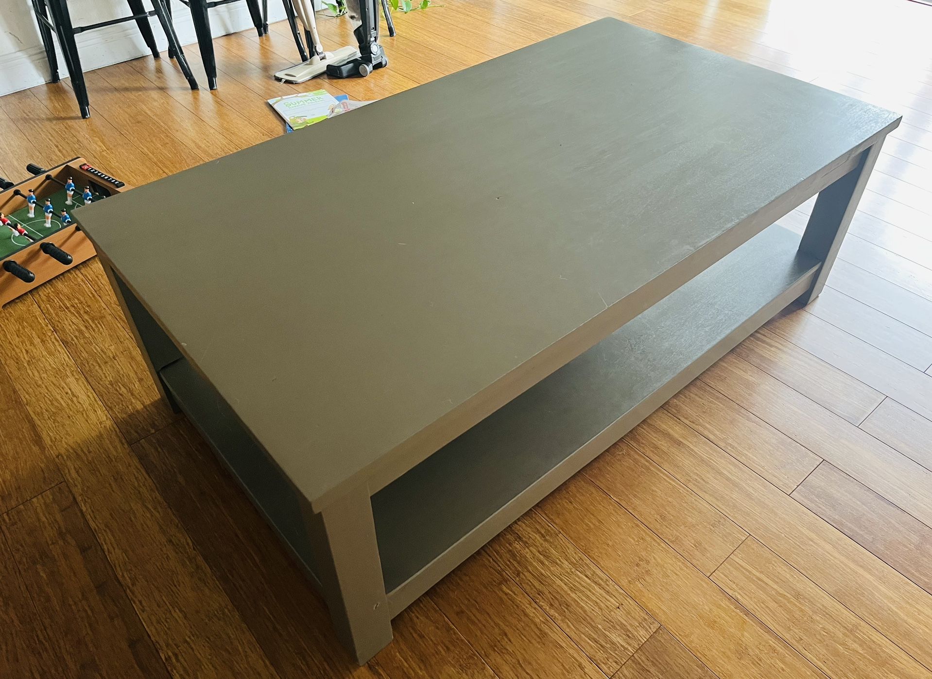 Wooden Table. Color Grey
