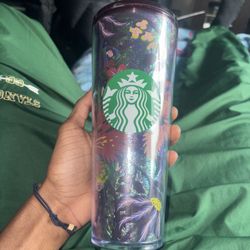 Starbucks Fall 2021 Rising Floral Metallic Foil 24 Oz Tumbler Cold Cup