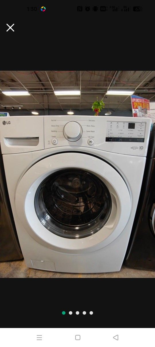 LG 27inch durable washer and dryer set