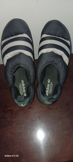 Adidas Puffylette Men Size 12 Black And White Used But Good Condition $45