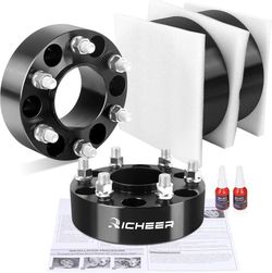1.5'' 6x5.5 Hub Centric Wheel Spacer for Sierra Silverado 1500, 6x139.7mm Wheel Spacers with 14x1.5 Studs & 78.1mm Bore for Tahoe Avalanche (203)