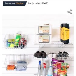 Wall Organizer Rack With 3 Shelves & 2 Steel Baskets