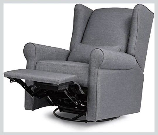 DaVinci Hayden Recliner and Swivel Glider in Shadow Grey