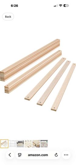 JINS&VICO Pack of 13 Count Bed Slats, Twin Size 39.8”Lx2.1”Wx0.7”H, Heavy Duty Replacement Wooden Slats Mattress Support, Fits Most Beds, Twin 39.8 In