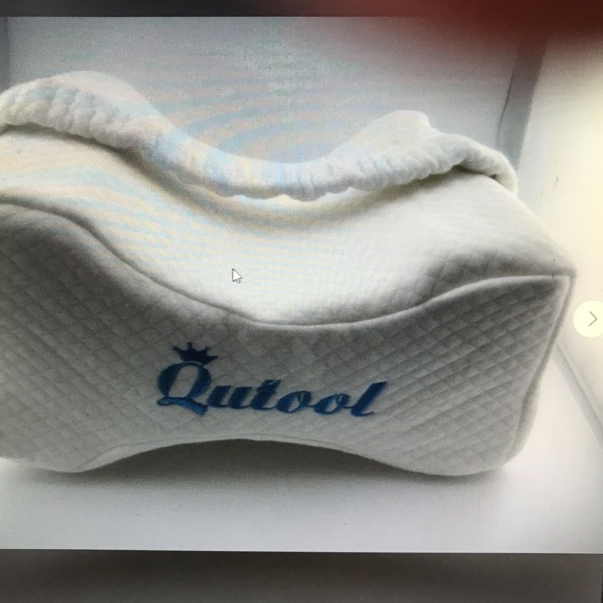 Qutool Memory Foam Knee Leg Pillow for Side Sleepers Knee and Hip Pain w/ Strap