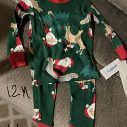 New With Tags Christmas Pjs (12 Months)