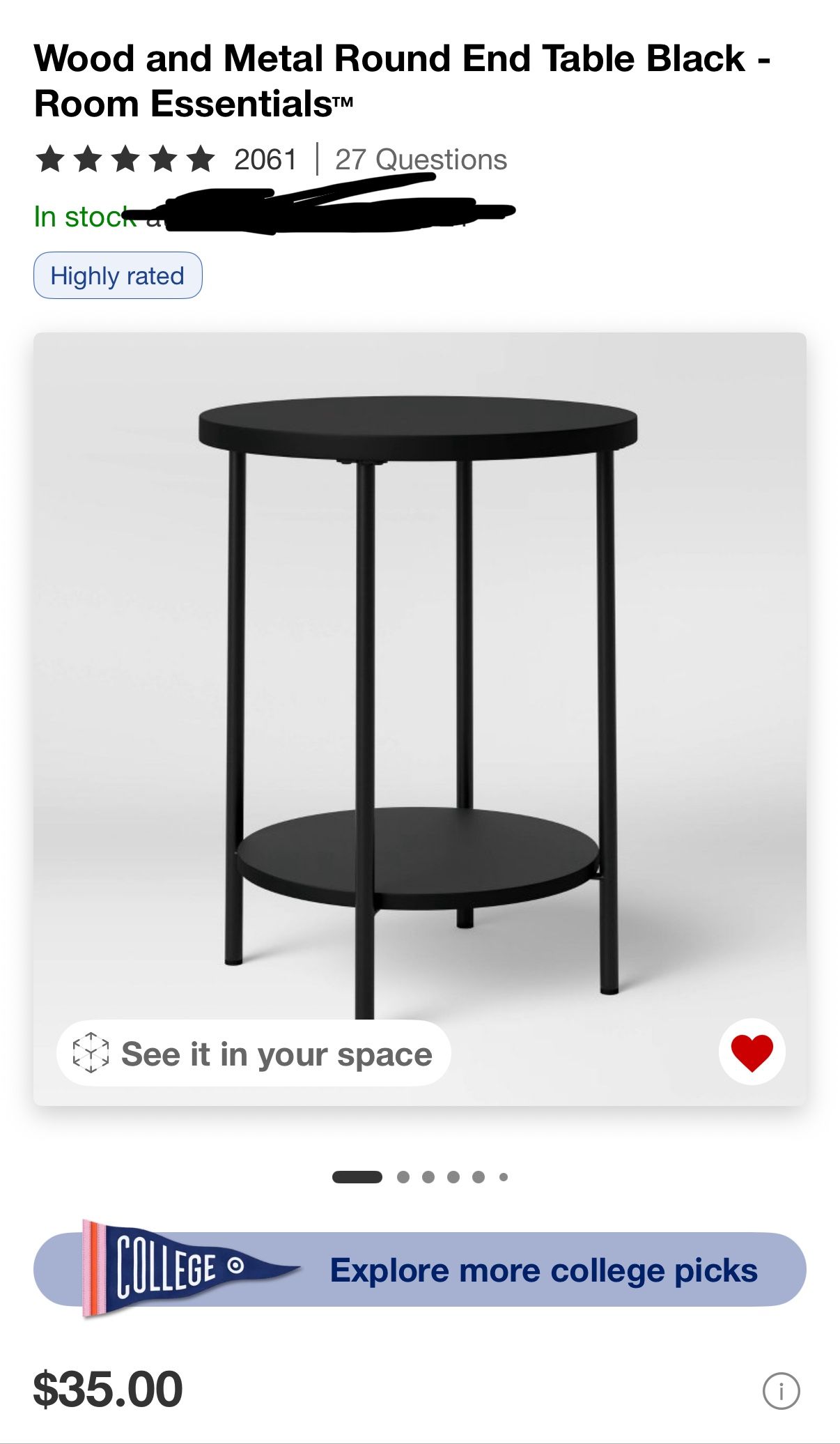 Black Side Tables