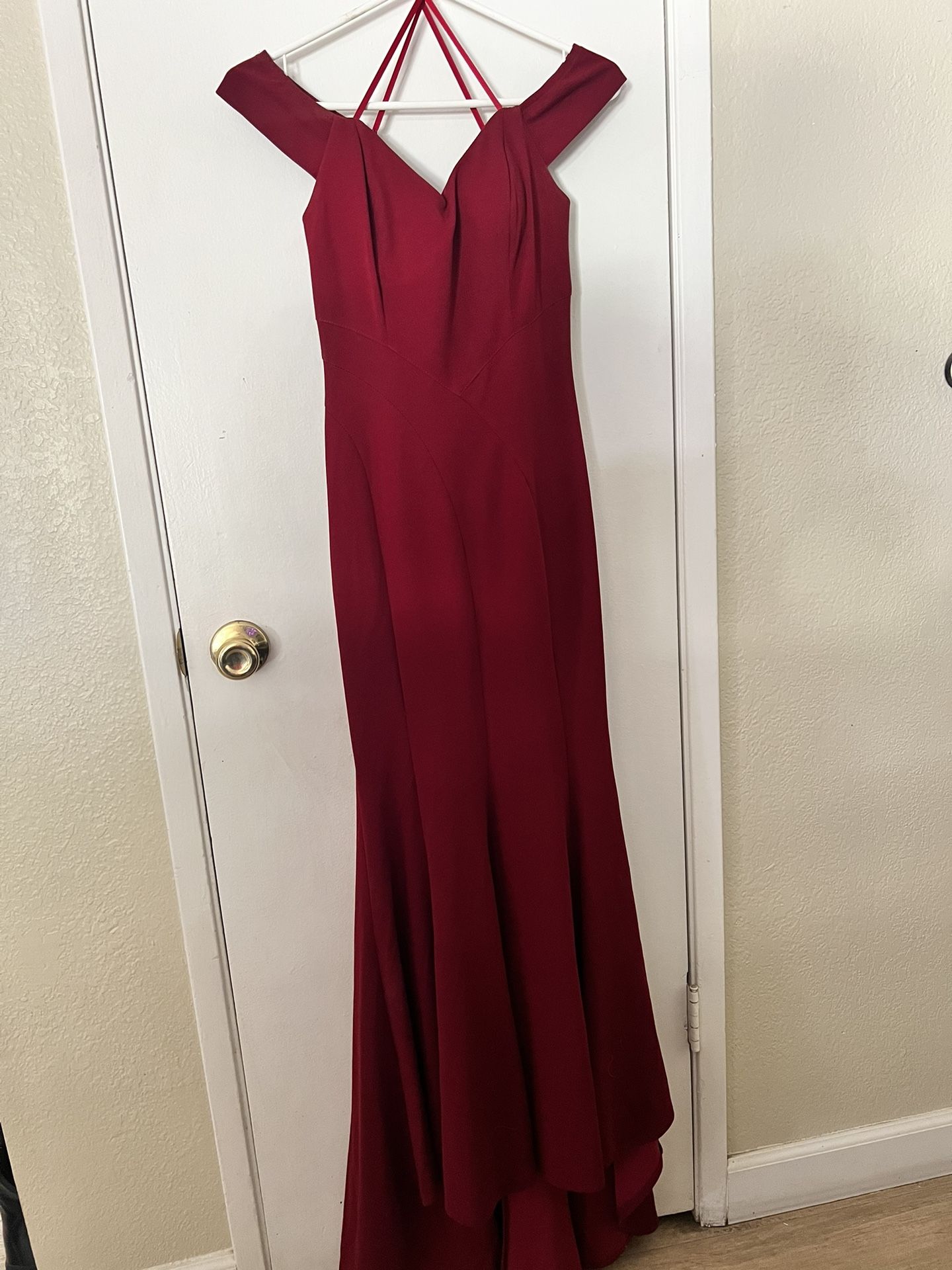 Burgundy Red Dress