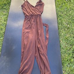 Burgundy Jump Suit