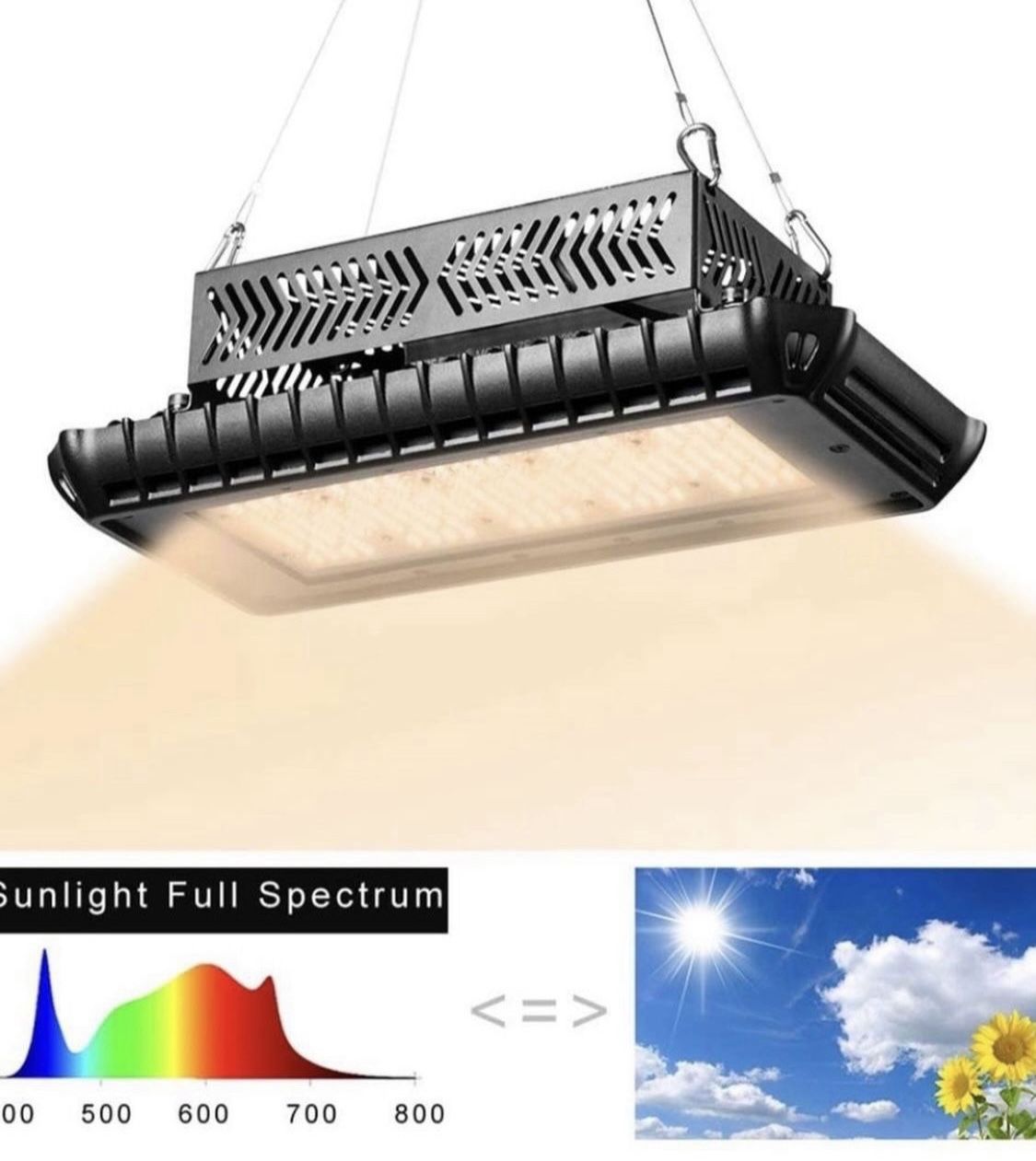 IMountek Full Spectrum LED Grow Light Lamp For Indoor Hydroponic Plants - 110V