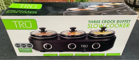 TRU Triple Crock Pot Buffet Server
