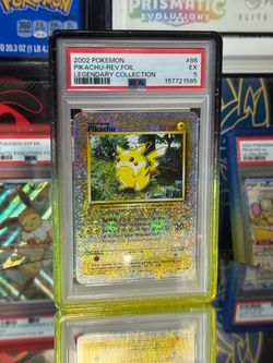 Pikachu legendary collection reverse holo psa 5