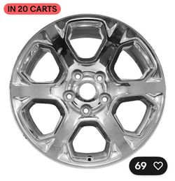 6 x 20”  Chrome 5-Spoke Alloy Wheel Rim
