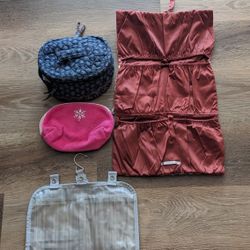 4 make up etc travel bags (Vera Bradley Victoria secret)