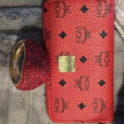 Wallet RED and CLIP bracelet 