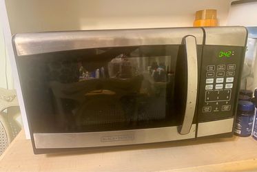 Microwave, cooler, folding chair