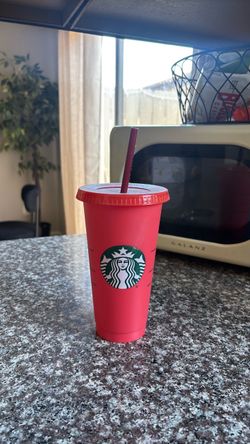 red starbucks cup