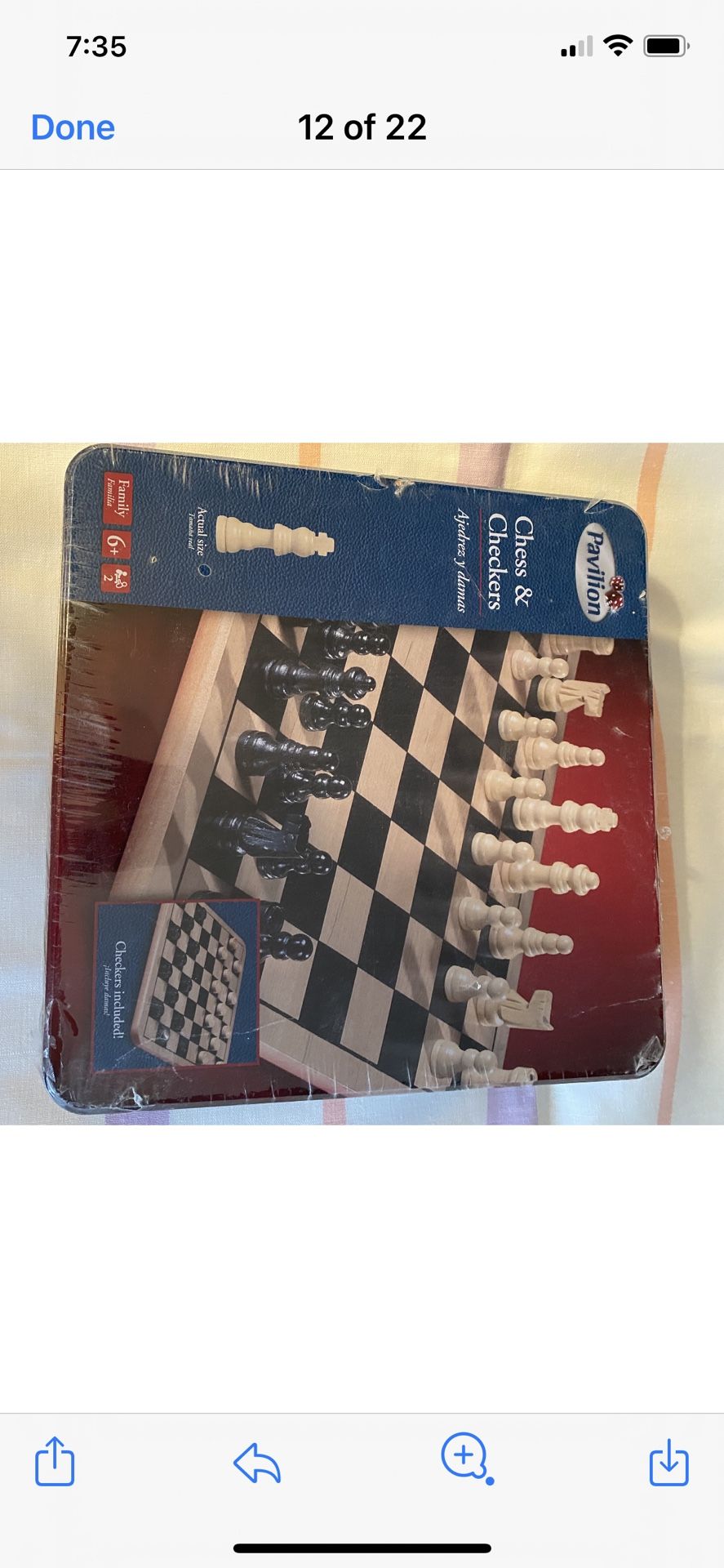 Good Gift Present CHESS WITH wood BOARD.